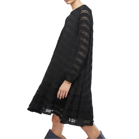 Anine Bing Viola Ling Sleeve Swing Dress Small Original $299 - Picture 6 of 7